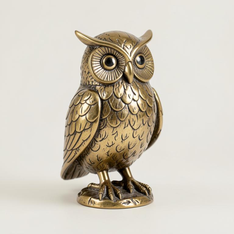 Brass Owl — product photograph
